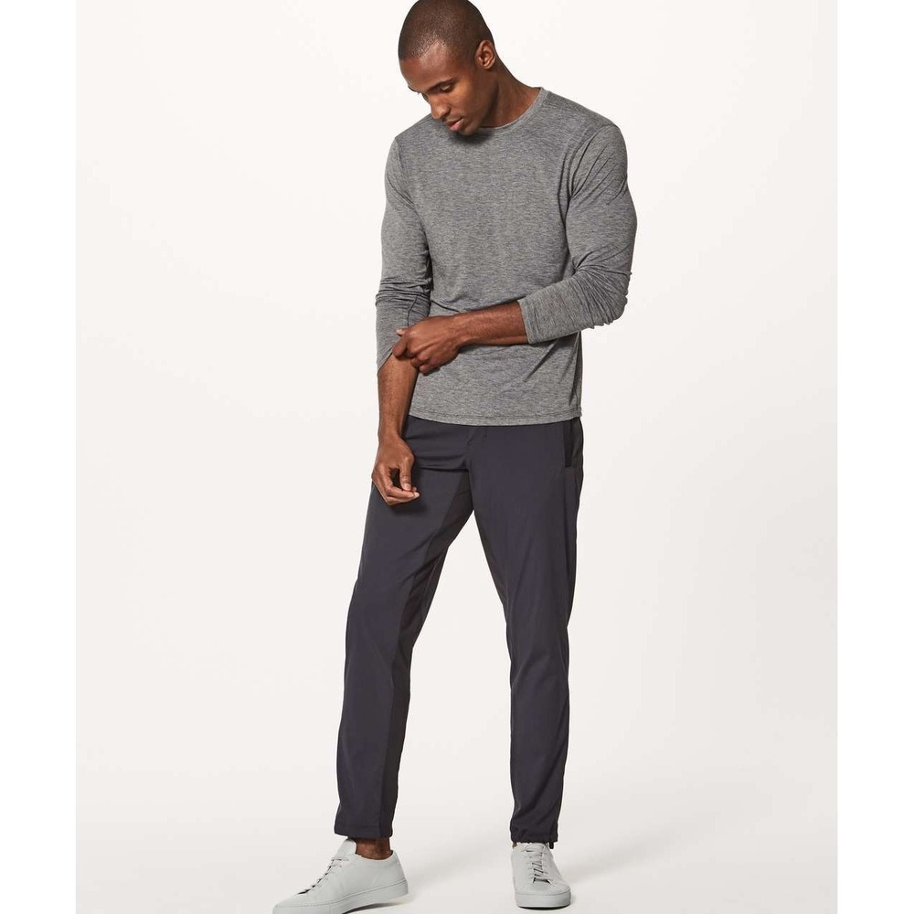 Lululemon Great Wall Pant Men's Small Gray Stretch Performance Lightweight Track